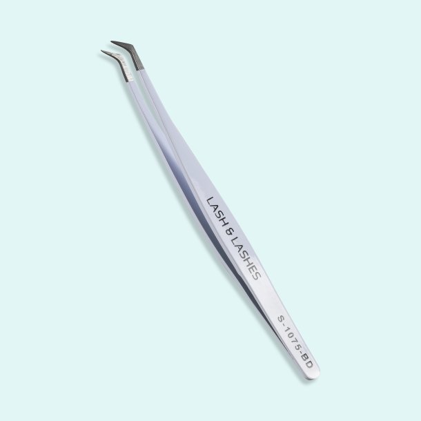 Lash &amp; Lashes S-1075-BD Short Needle nose, Volume tweezer