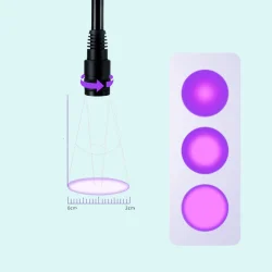 Duo UV/LED Vippelampe  Justerbar Lysstyrke &amp; Fokus