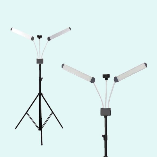 LED-lampe med Dobbel Fleksibel Arm